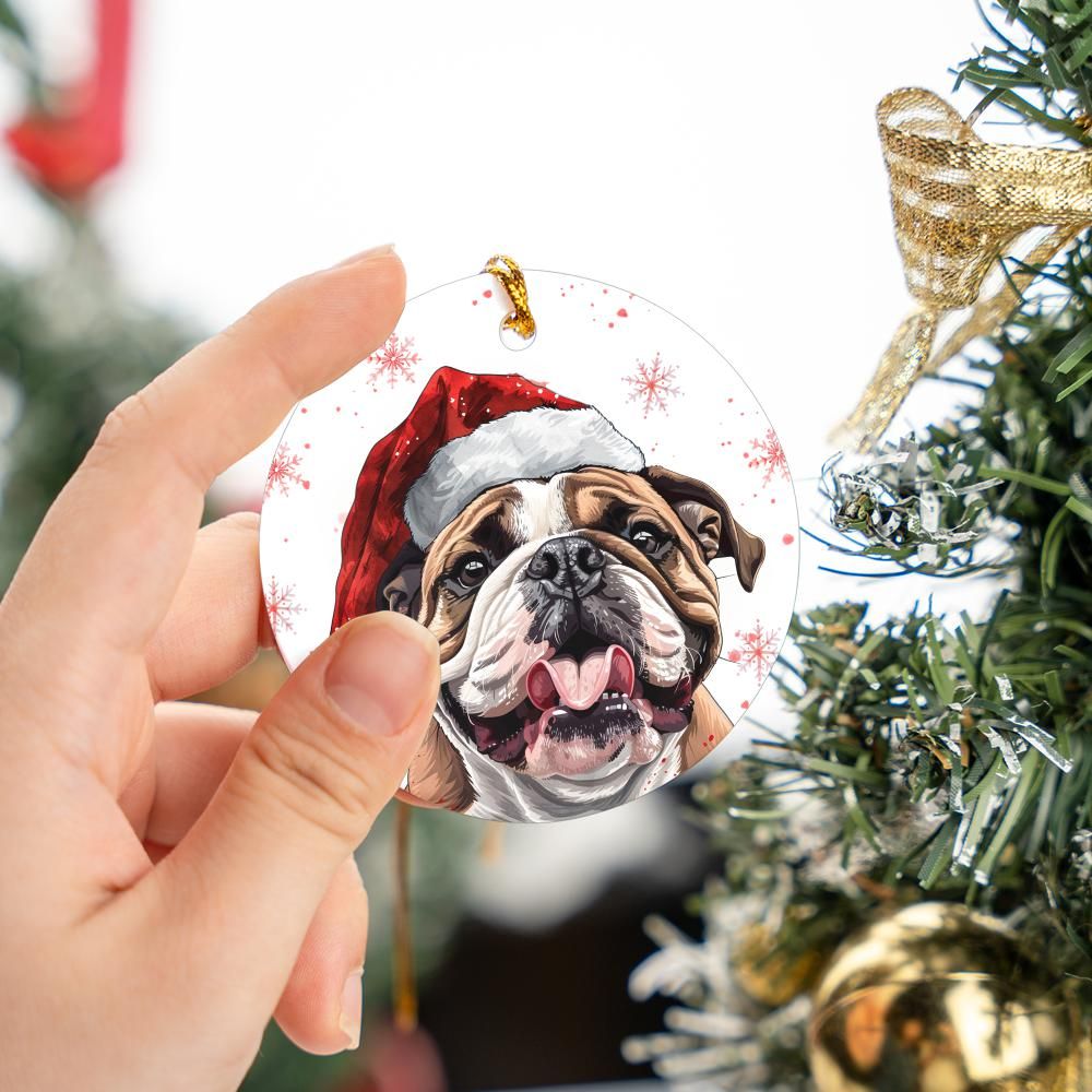 Bulldog-2 Christmas Ornament