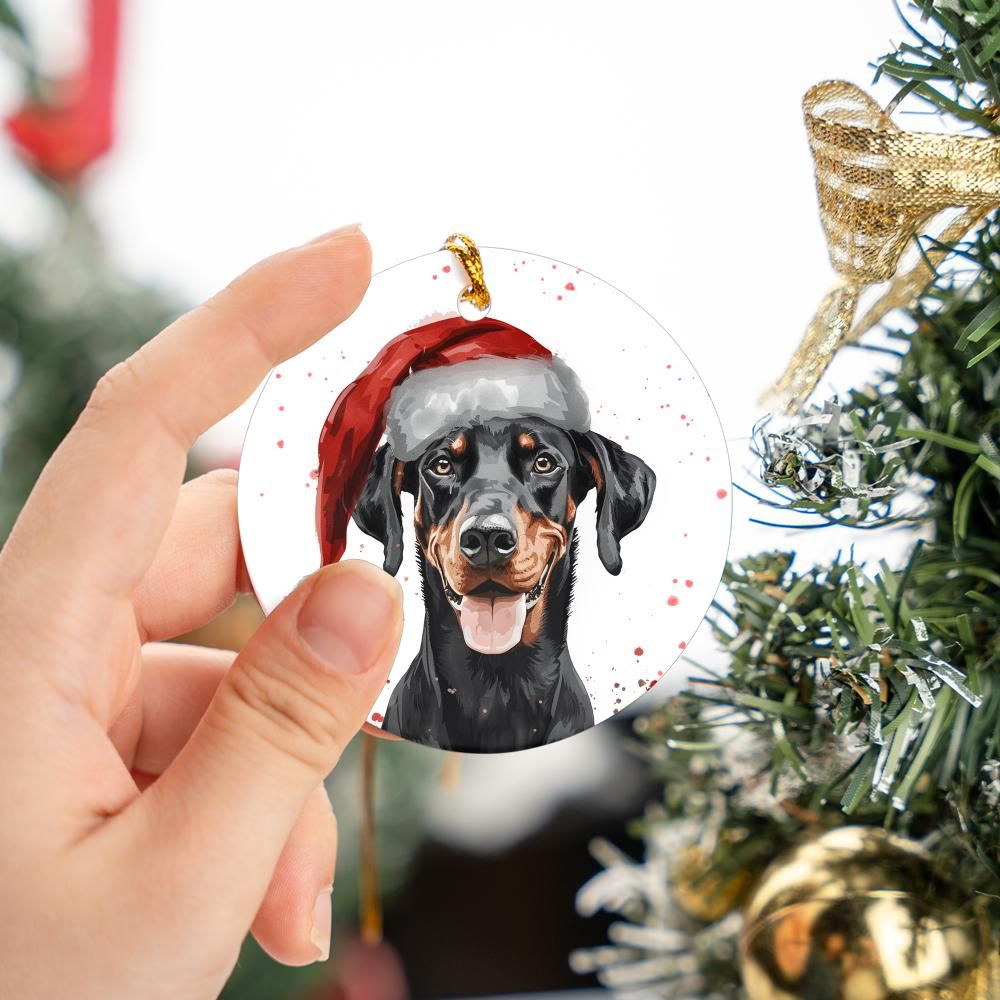 Doberman-1 Christmas Ornament