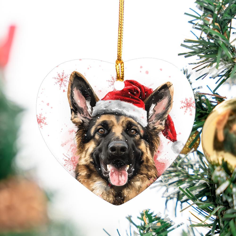 German-Shepherd-2 Christmas Ornament