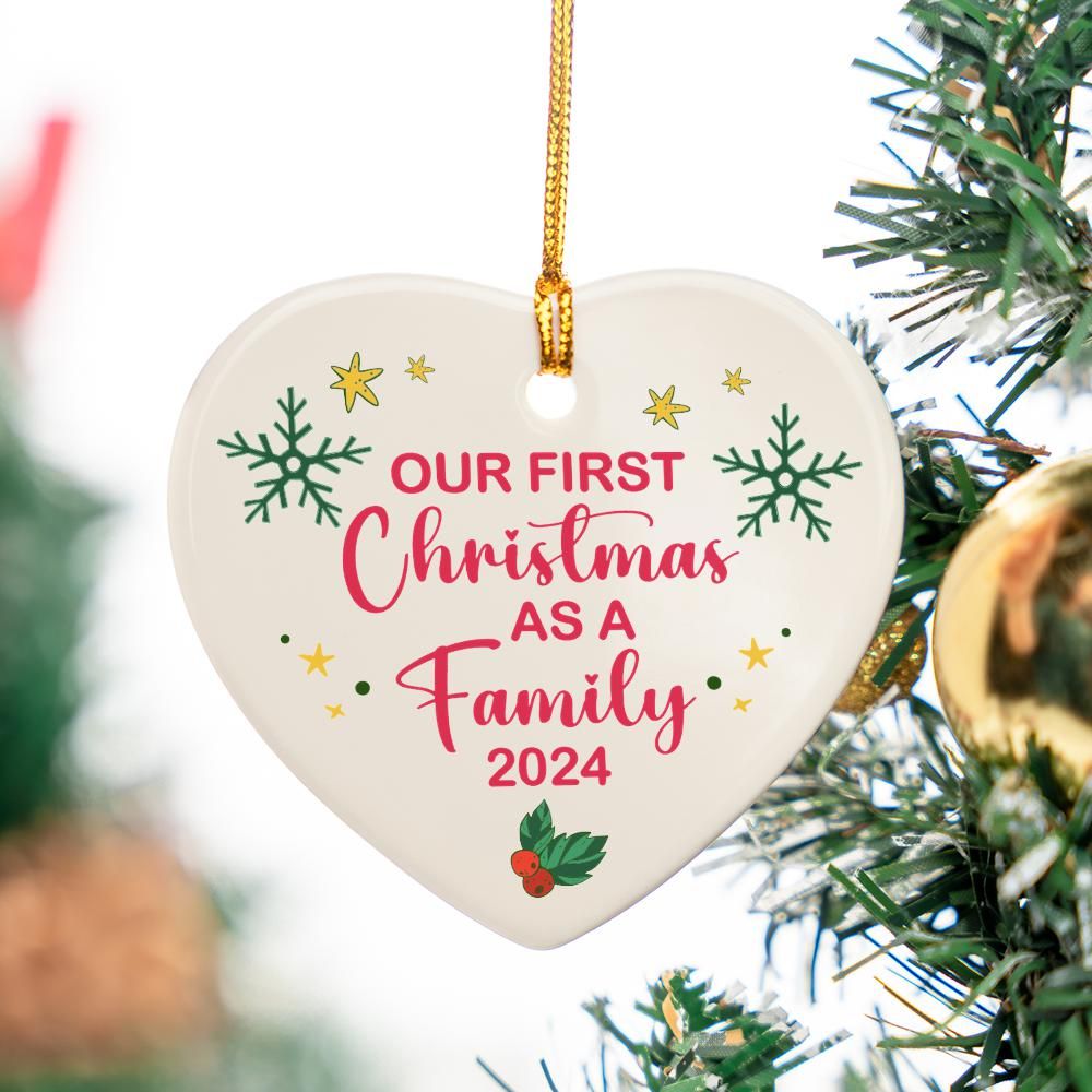 Christmas Ornament - Our first Christmas as a family