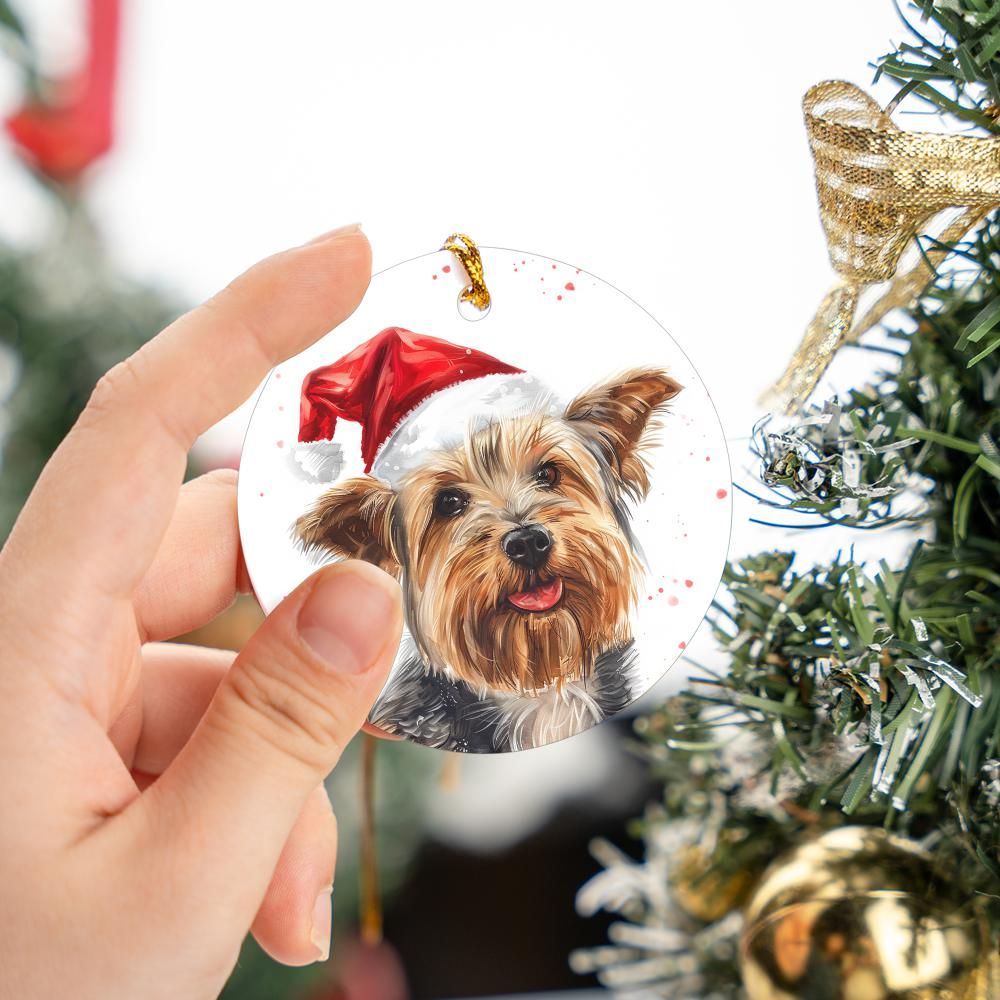 Australian-Silky-Terrier-1 Christmas Ornament