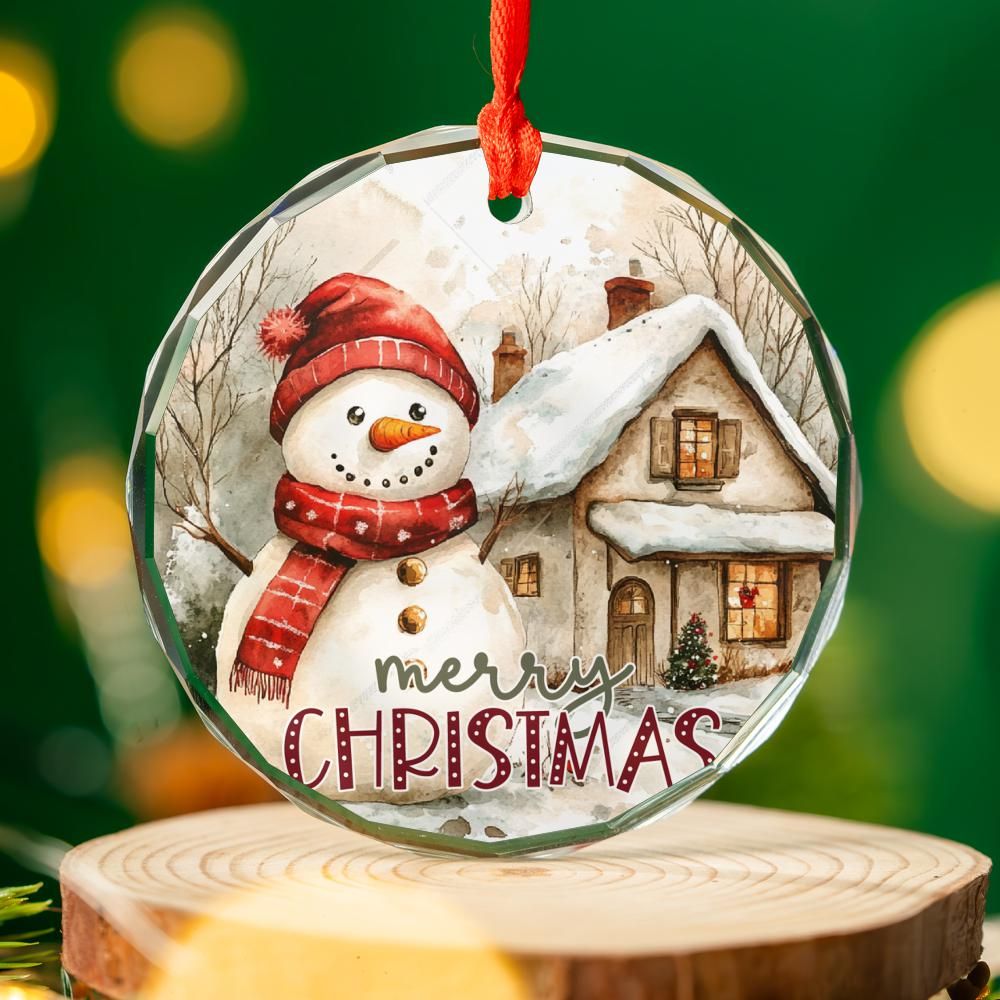 Country Christmas Snowman ornament-0202