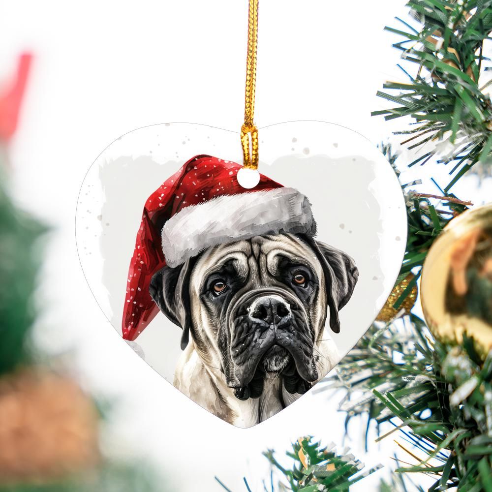 English-Mastiff-2 Christmas Ornament