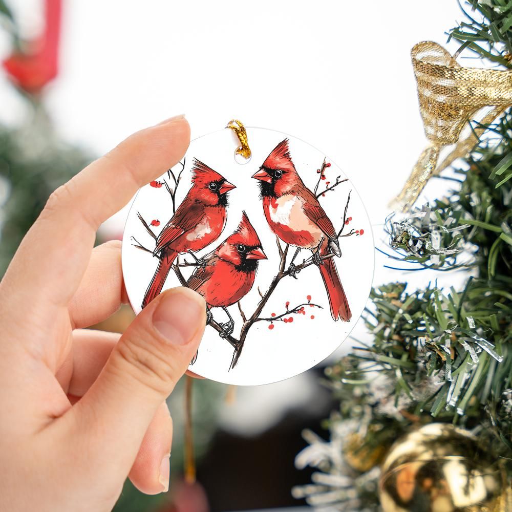 Cardinal Christmas Ornament 25