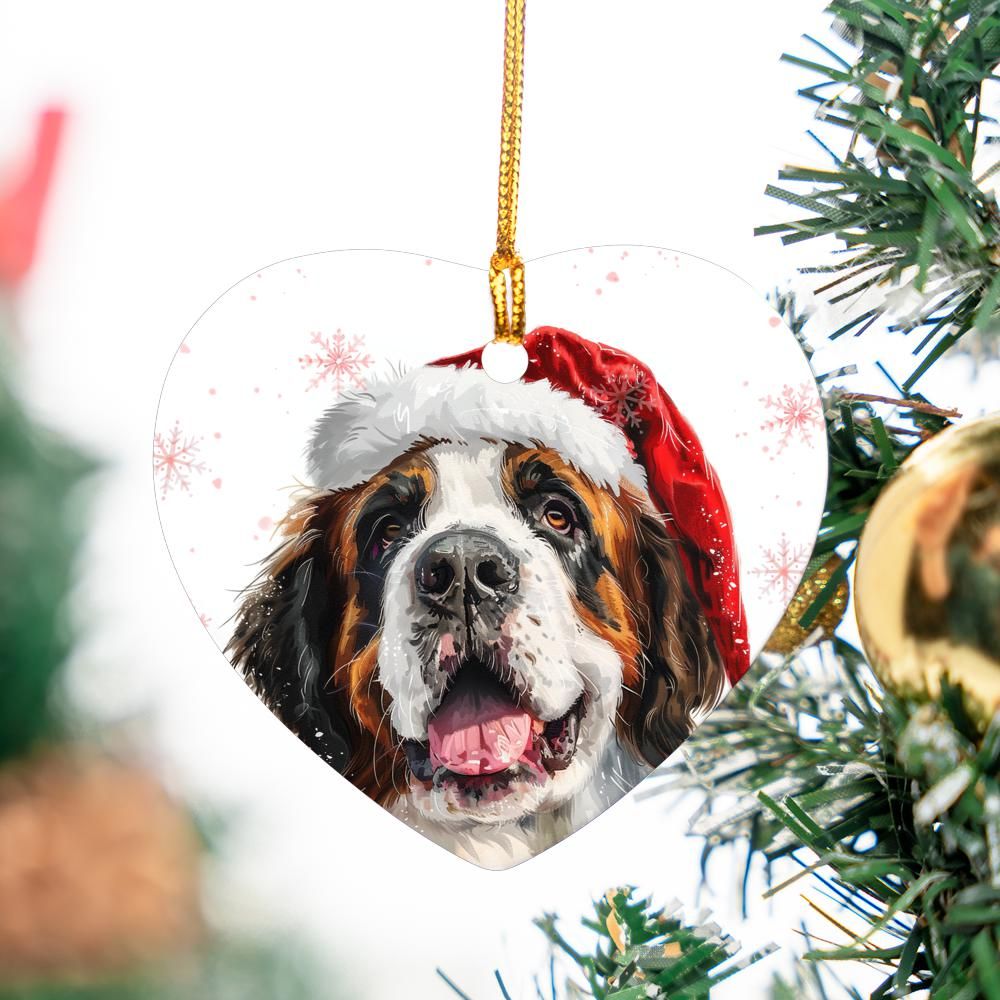 Saint-Bernard-1 Christmas Ornament