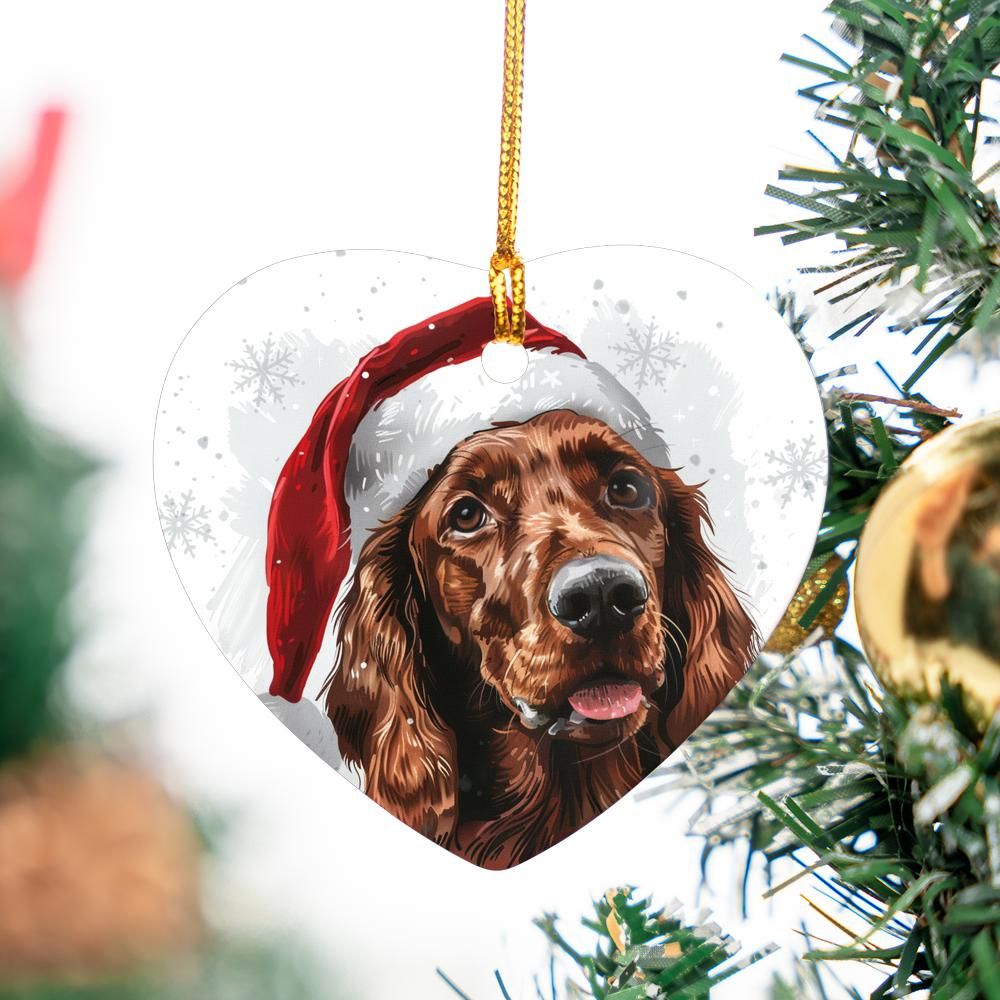 Irish-Setter-1 Christmas Ornament