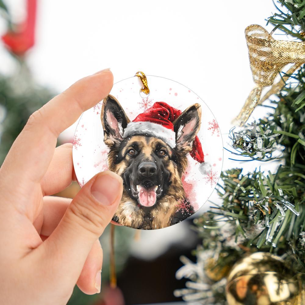 German-Shepherd-2 Christmas Ornament