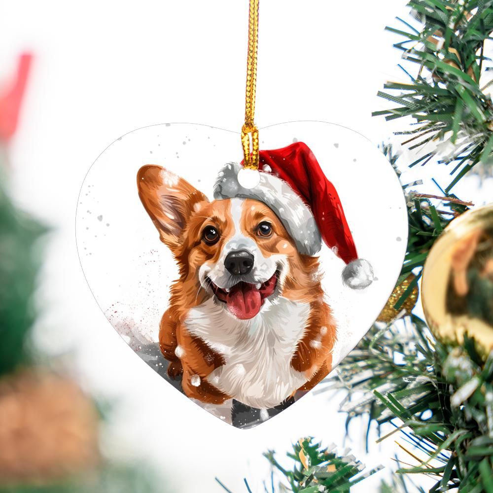 Welsh-Corgi-2 Christmas Ornament