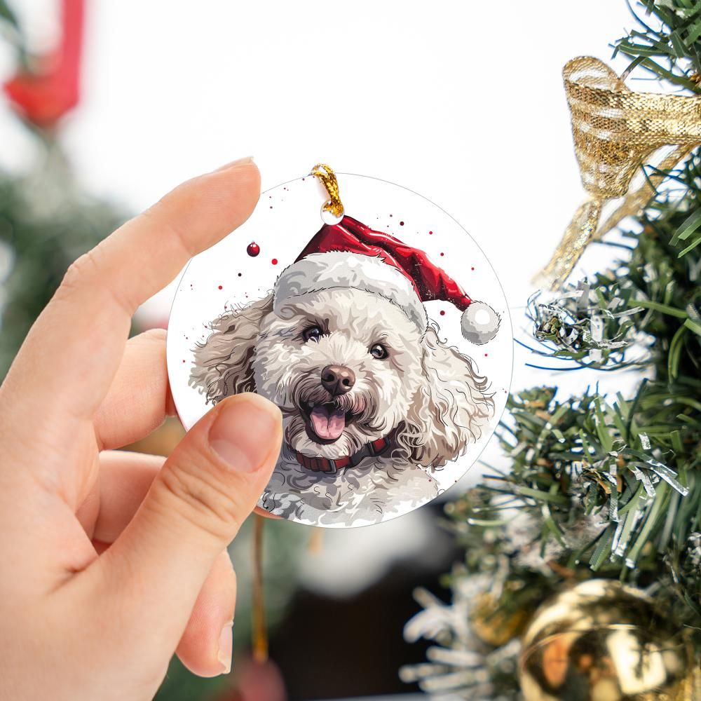 Poodle-3 Christmas Ornament