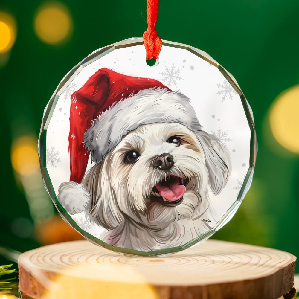 Maltese-2 Christmas Ornament