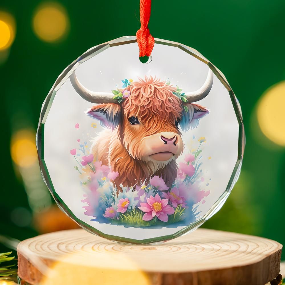 Christmas Ornament Highland Cow Baby (7)