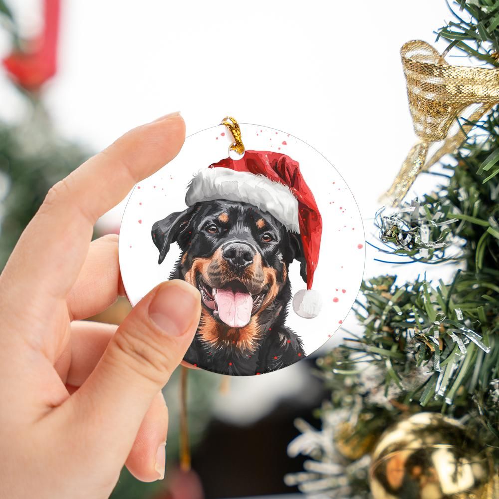 Rottweiler-2 Christmas Ornament