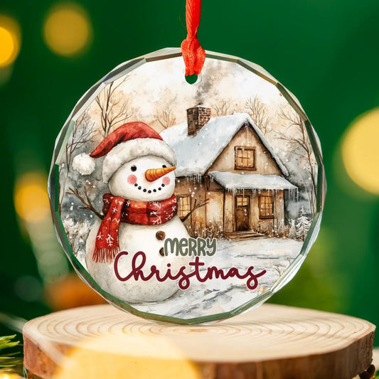 Country Christmas Snowman ornament-0102