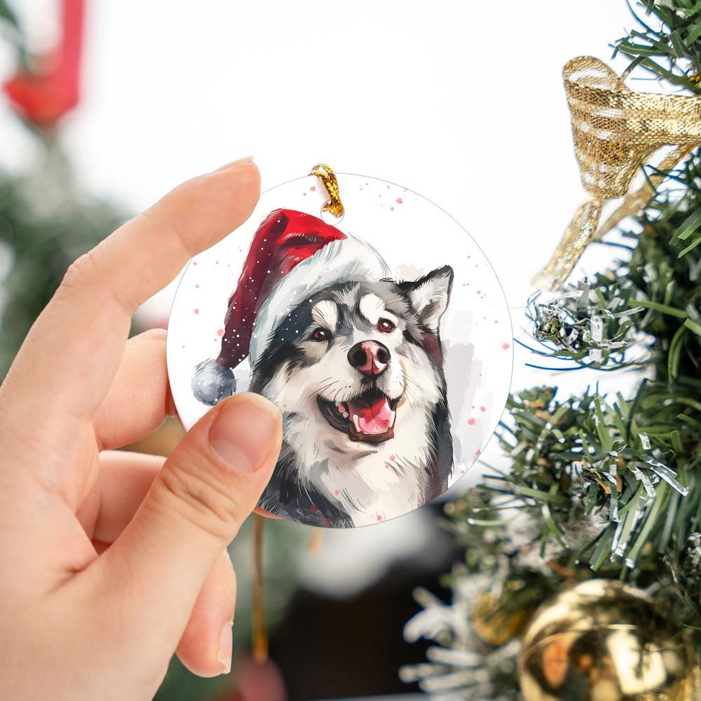 Alaskan-Malamute-1 Christmas Ornament