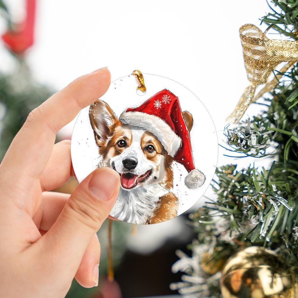 Welsh-Corgi-1 Christmas Ornament