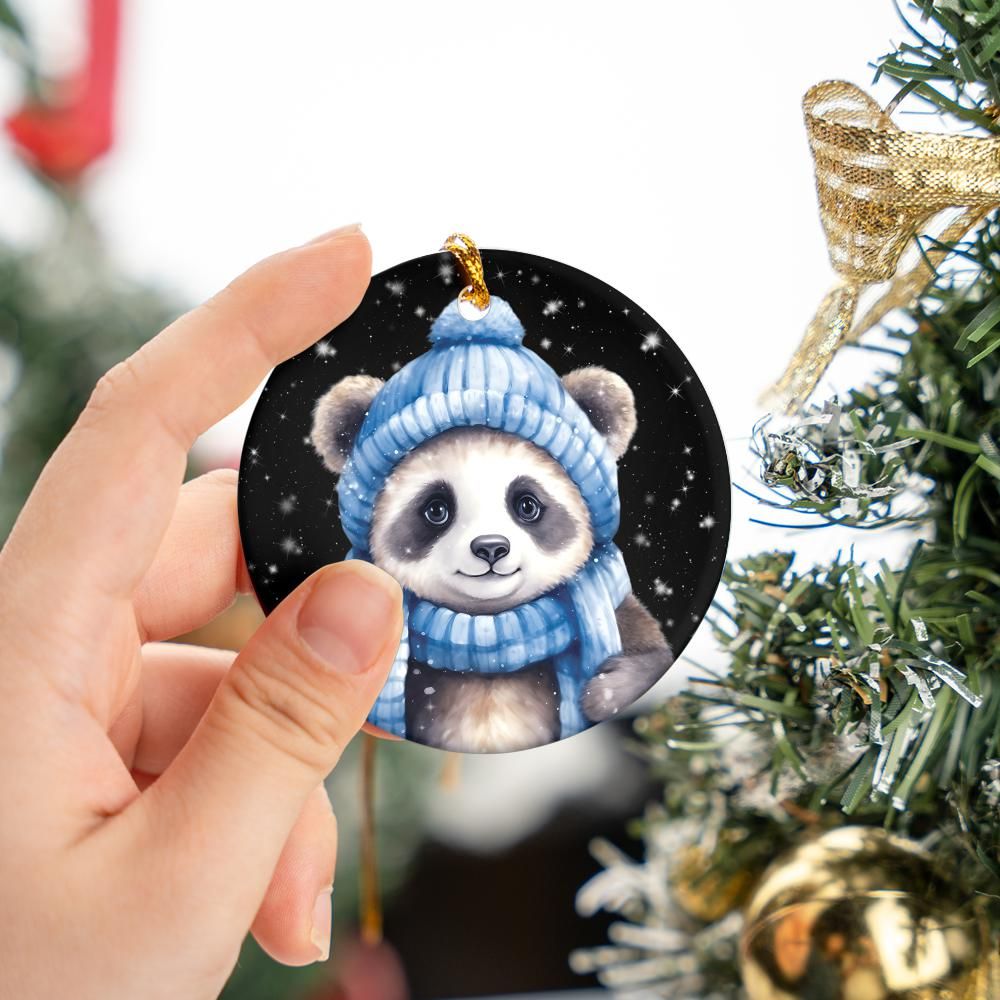 Christmas Ornament Bear Blue