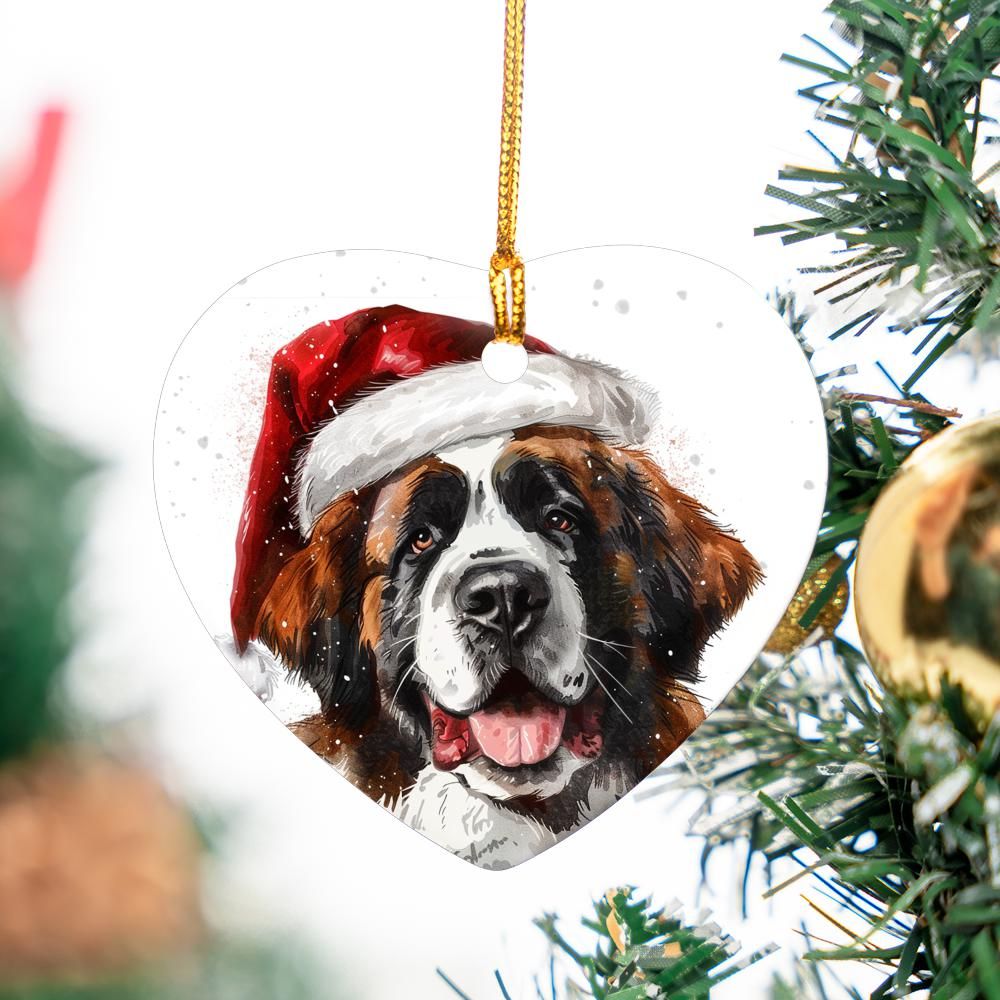 Saint-Bernard-2 Christmas Ornament