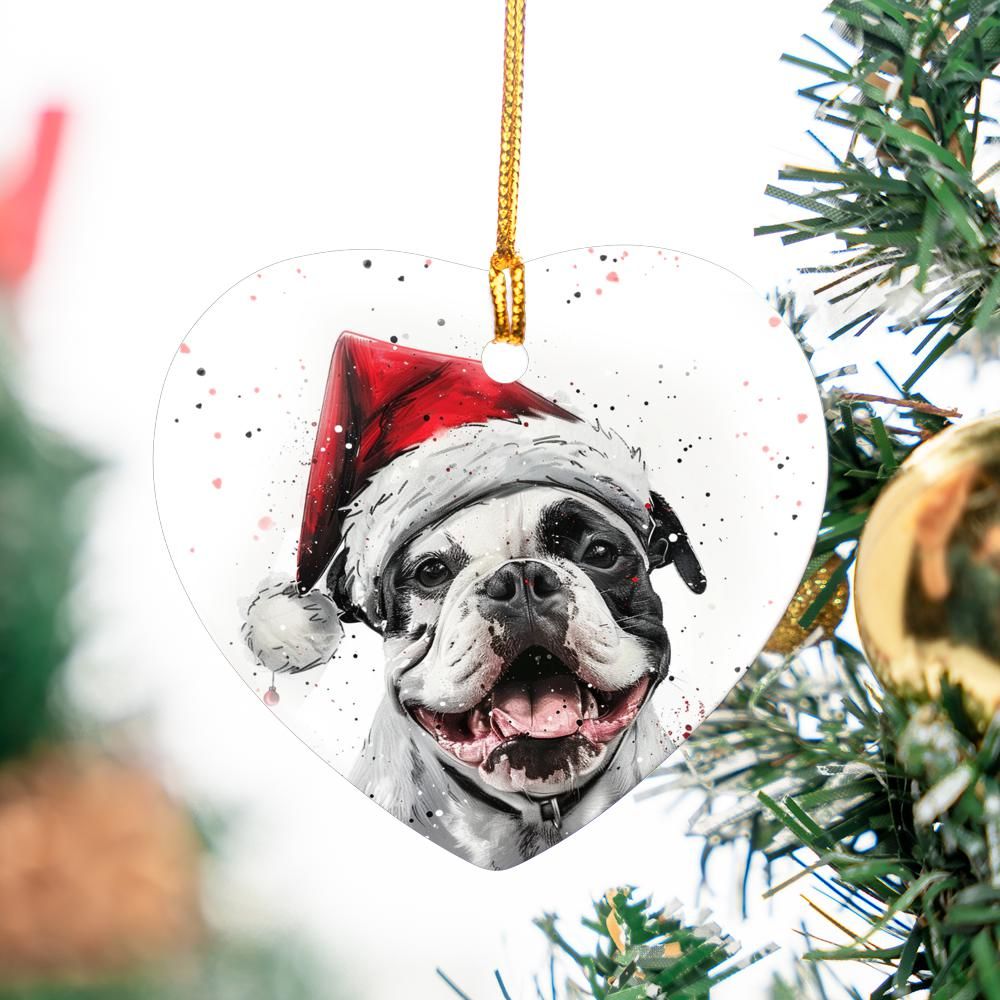 American-Bulldogdog-2 Christmas Ornament