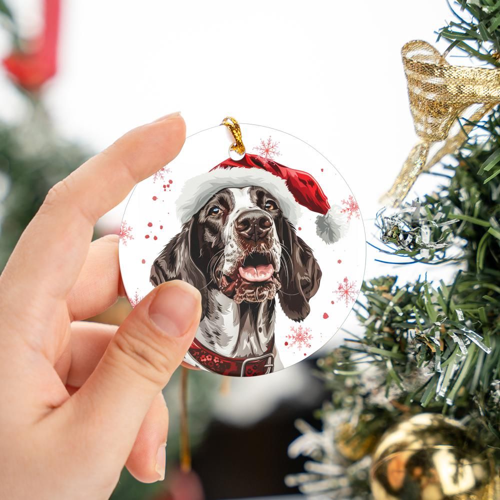 English-Pointer-2 Christmas Ornament