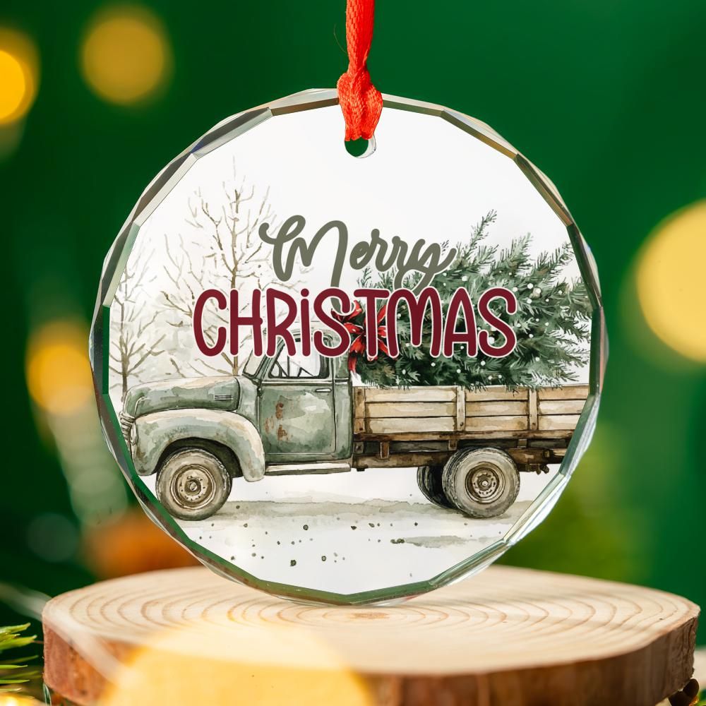 Country Christmas Truck ornament-0303