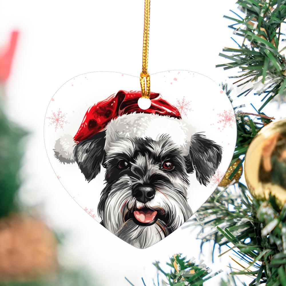 Schnauzer-2 Christmas Ornament