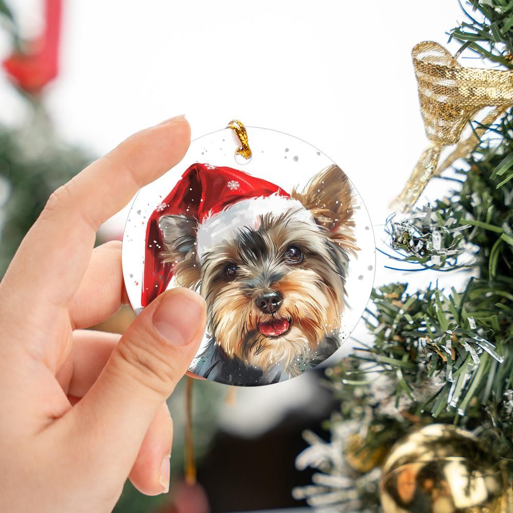 Yorkshire-Terrier-2 Christmas Ornament