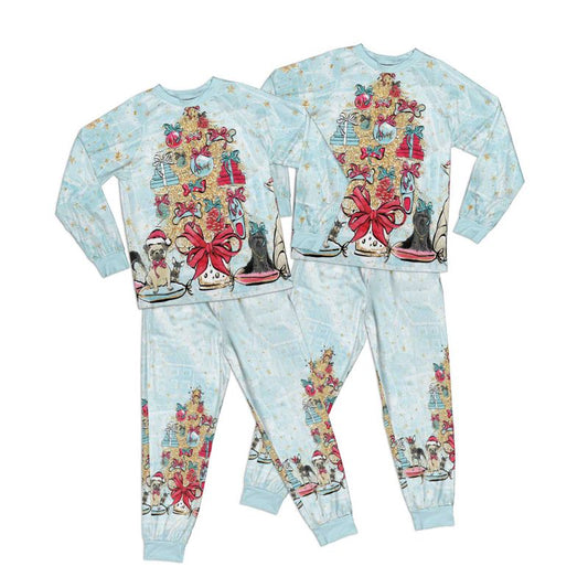 Christmas Doggie Christmas Kid Pajamas Set Matching