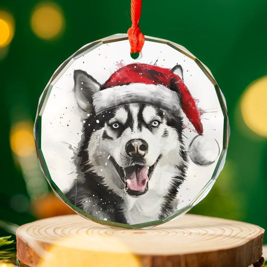 Siberian-Husky-1 Christmas Ornament