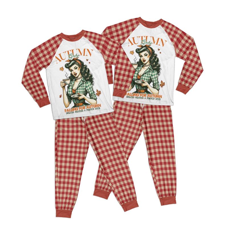 Autumn Falling for Autumn Kid Pajamas Set Matching