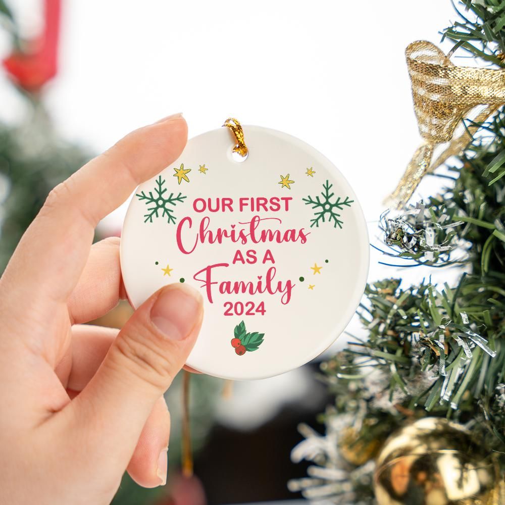 Christmas Ornament - Our first Christmas as a family