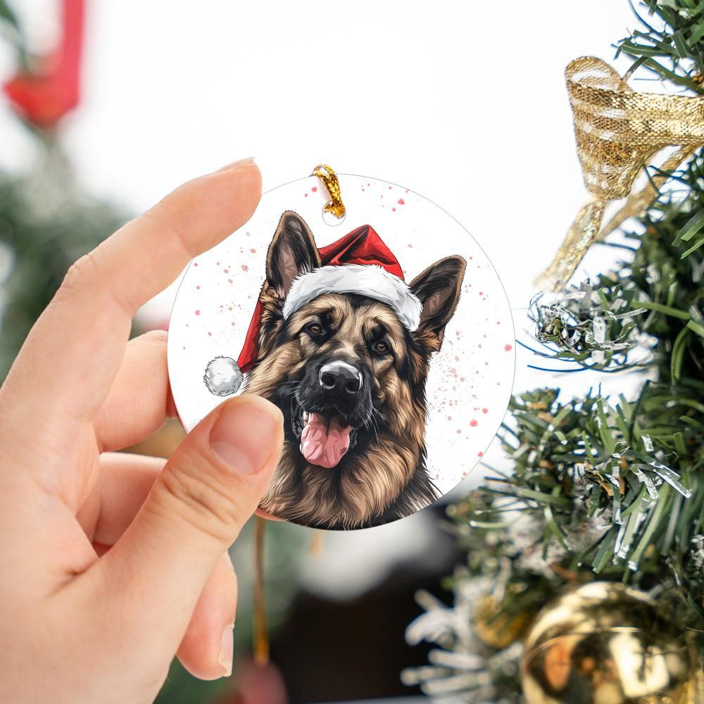 German-Shepherd-1 Christmas Ornament