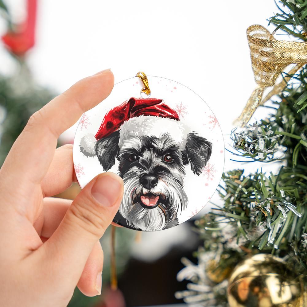 Schnauzer-2 Christmas Ornament