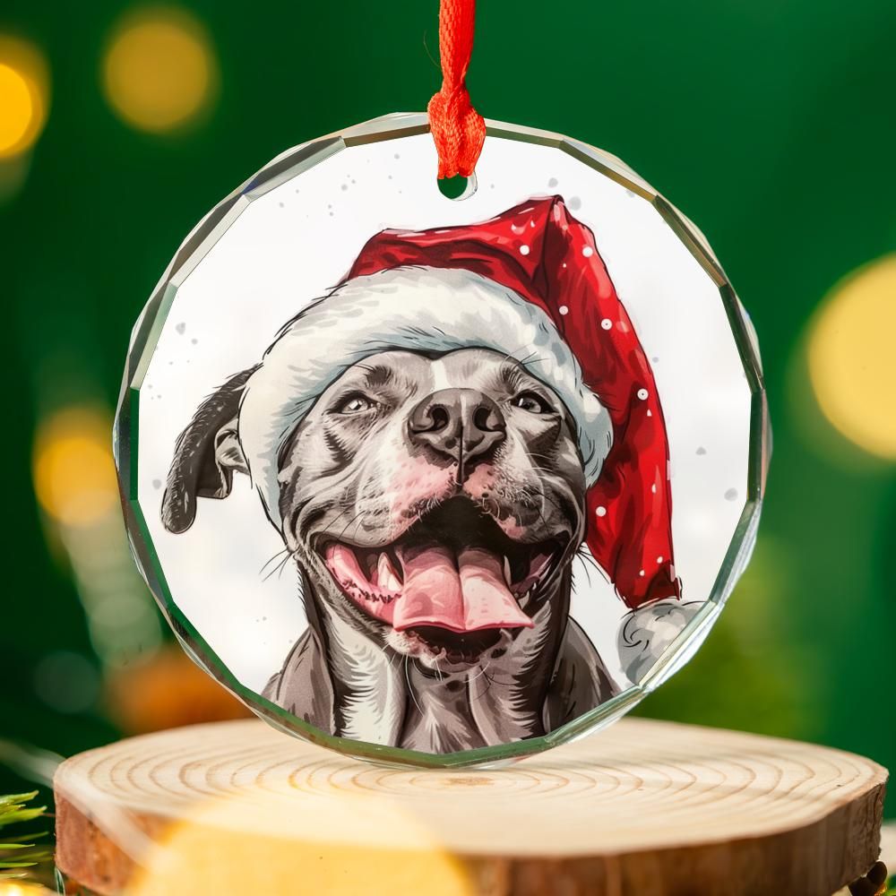 Pitbull-2 Christmas Ornament