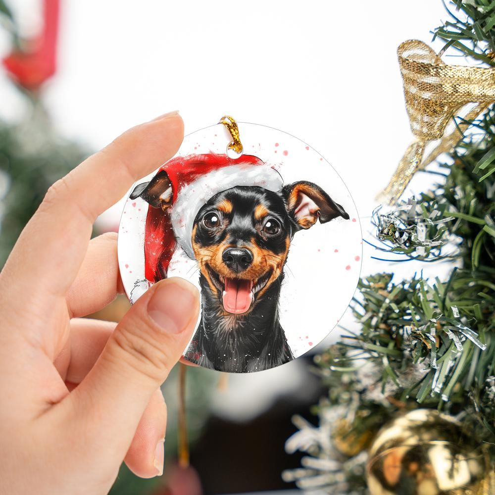 Mini-Pinscher-2 Christmas Ornament