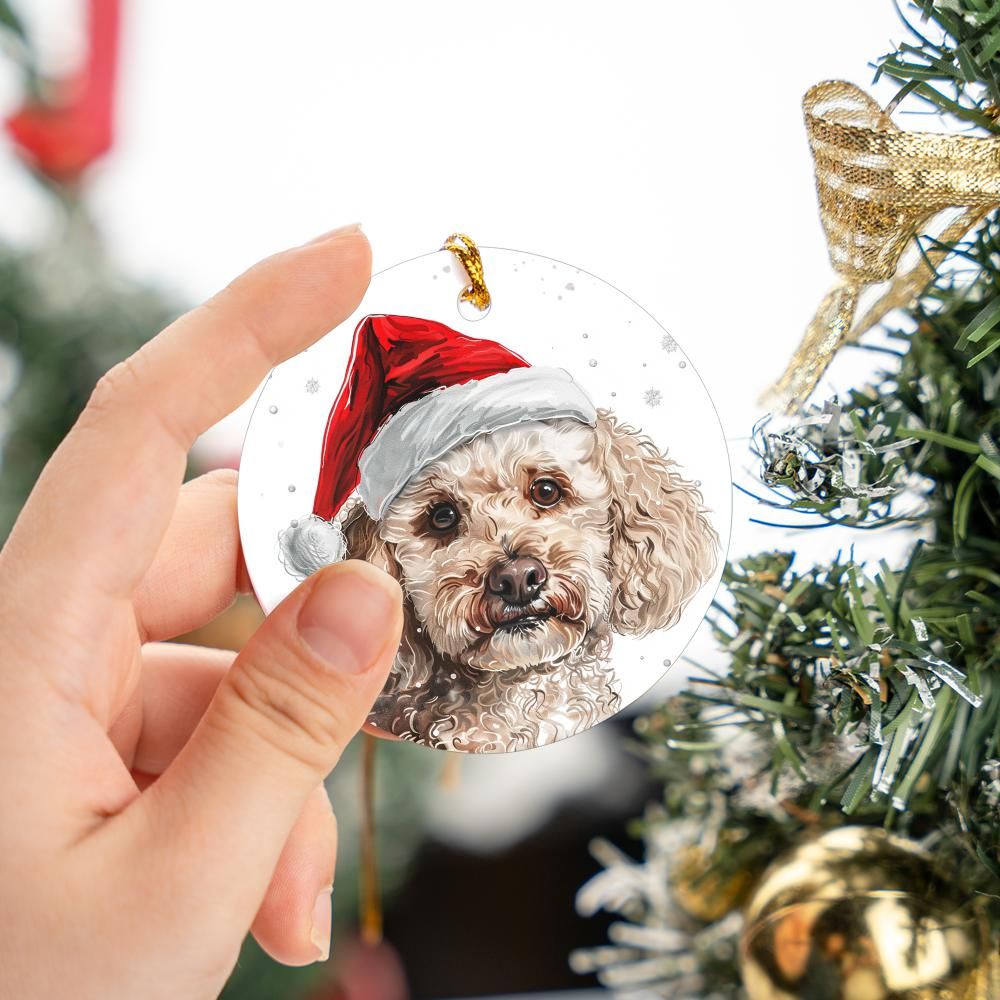 Poodle-2 Christmas Ornament