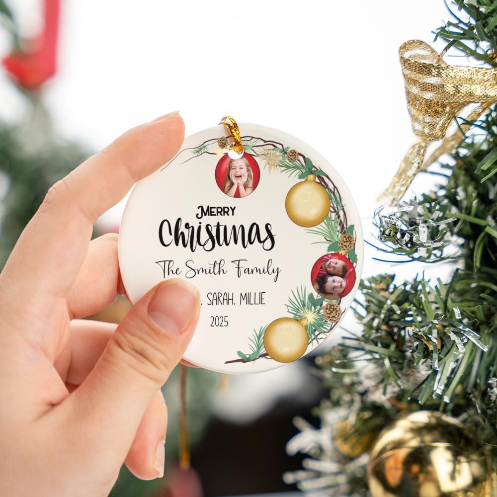 Glass Ornament - Photo Baubles Christmas Ornaments