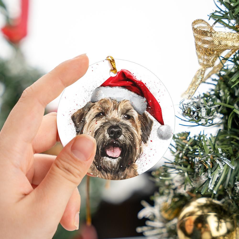 Wheaten-Terrier-1 Christmas Ornament