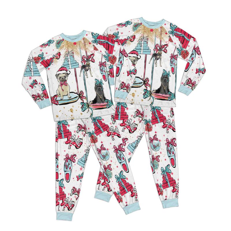 Doggie Christmas Adult Pajamas Set Matching