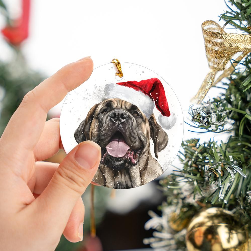 English-Mastiff-1 Christmas Ornament