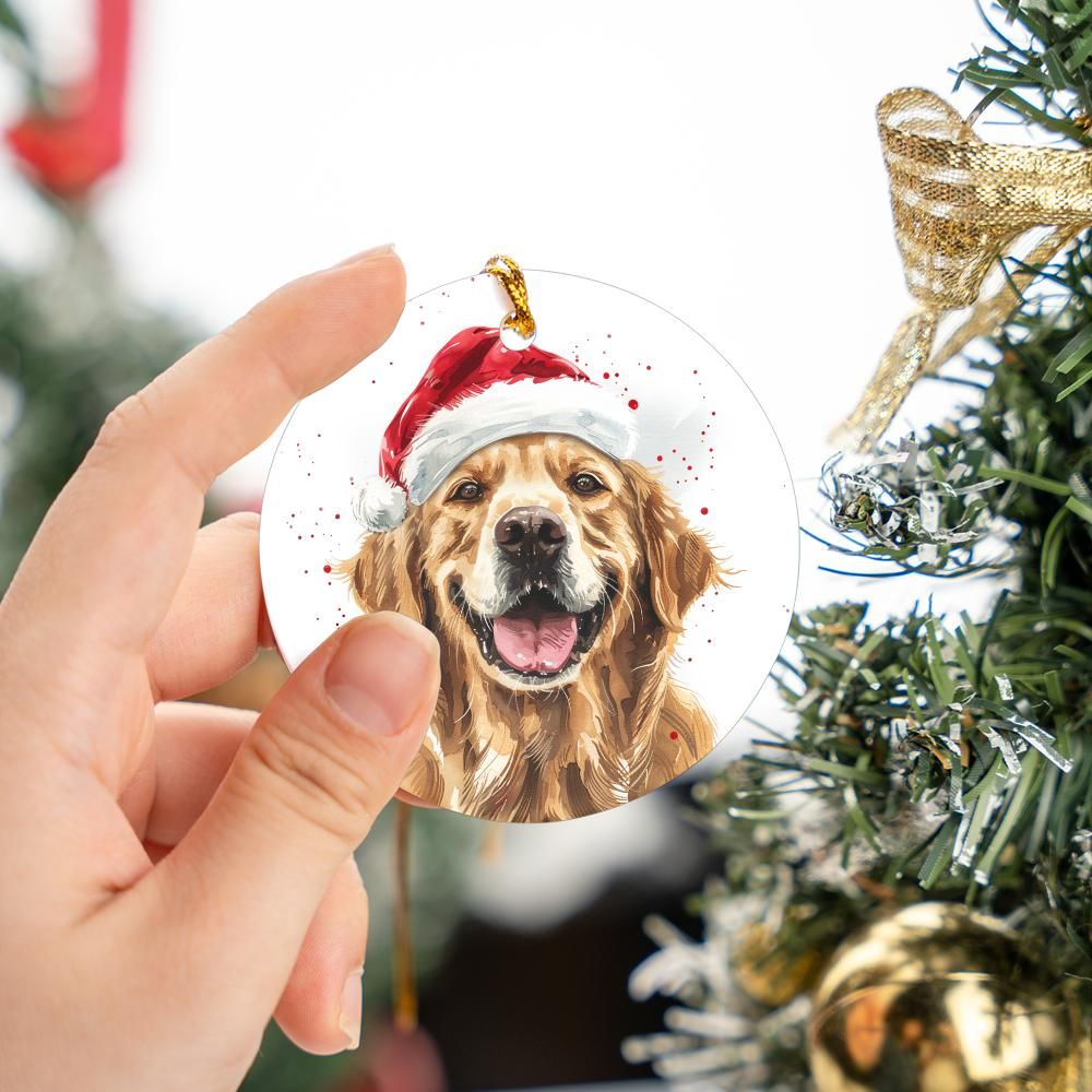 Golden-Retreiver-1 Christmas Ornament