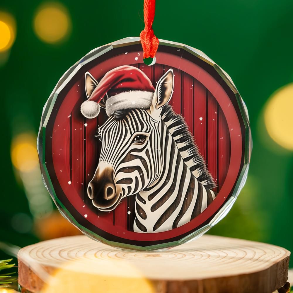 Christmas Ornament Zebra