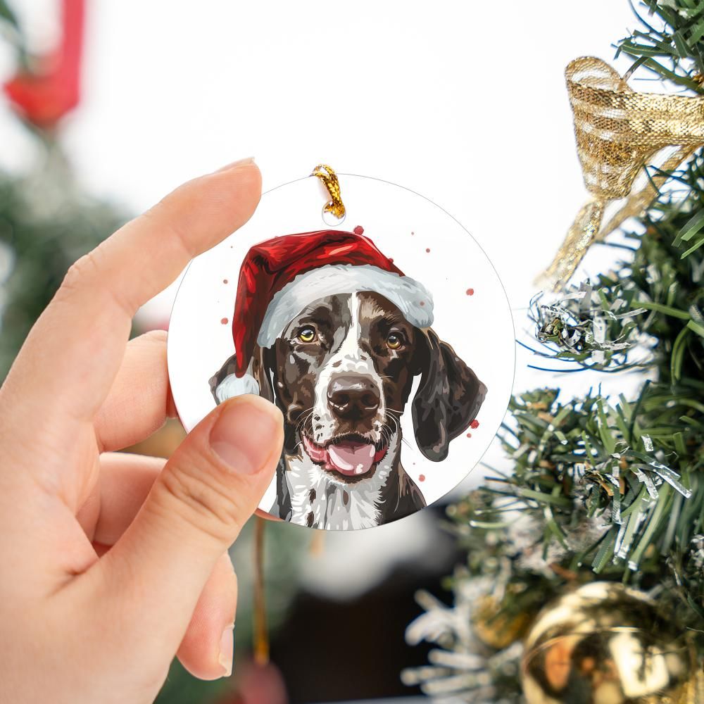 English-Pointer-1 Christmas Ornament