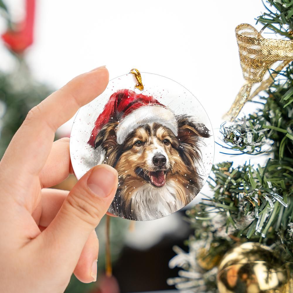 Sheltie-2 Christmas Ornament