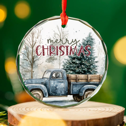 Country Christmas Truck ornament-02