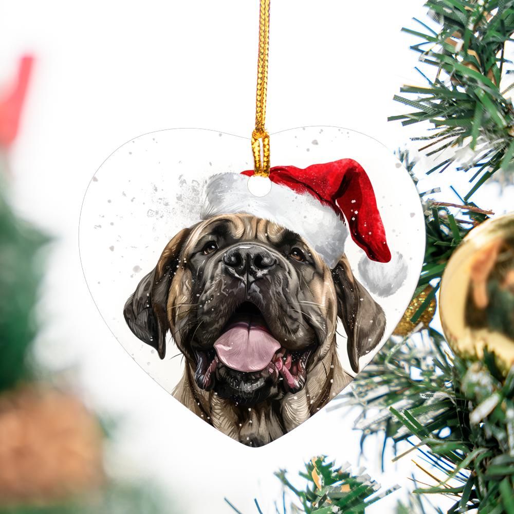 English-Mastiff-1 Christmas Ornament