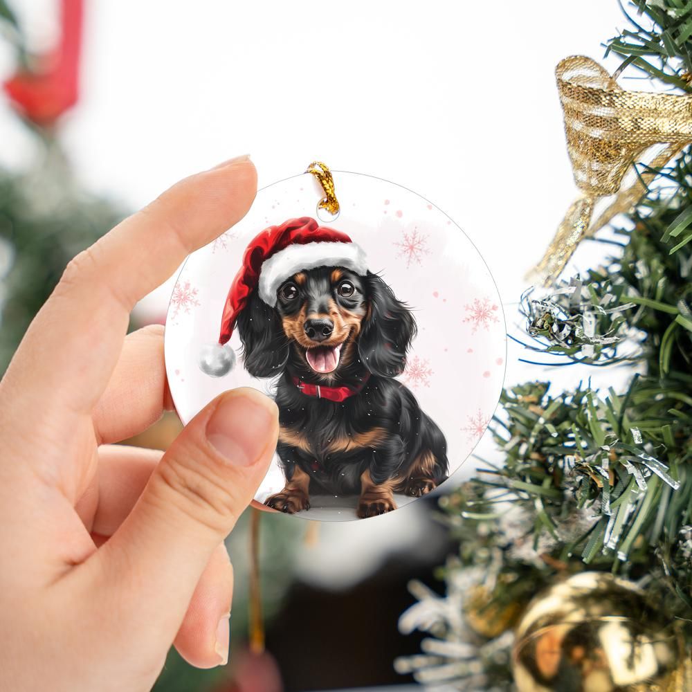 Dachshund-1 Christmas Ornament