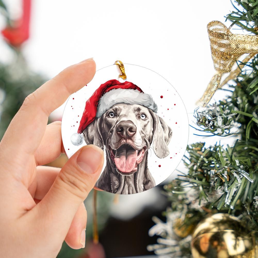 Weimaraner-1 Christmas Ornament