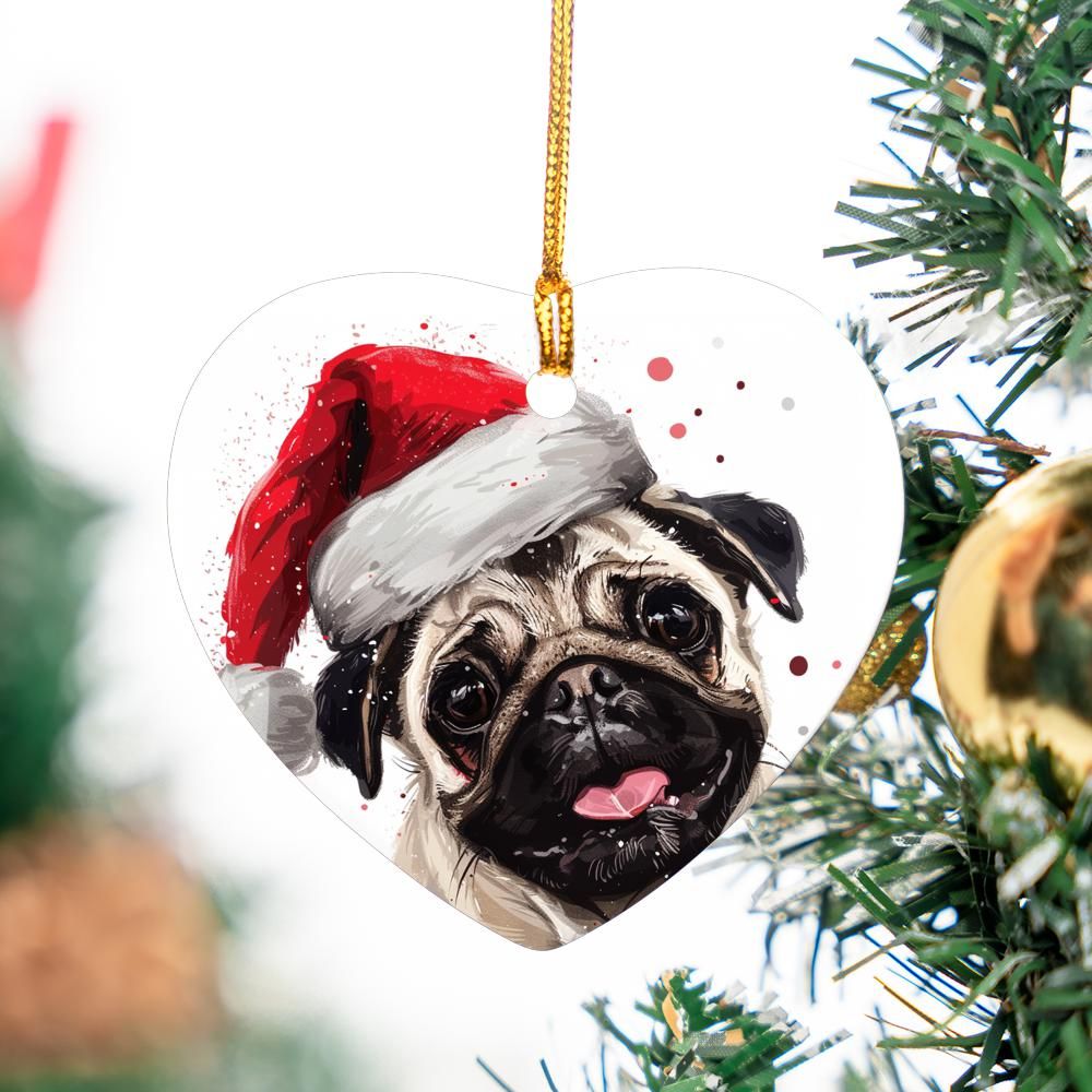 Pug-1 Christmas Ornament