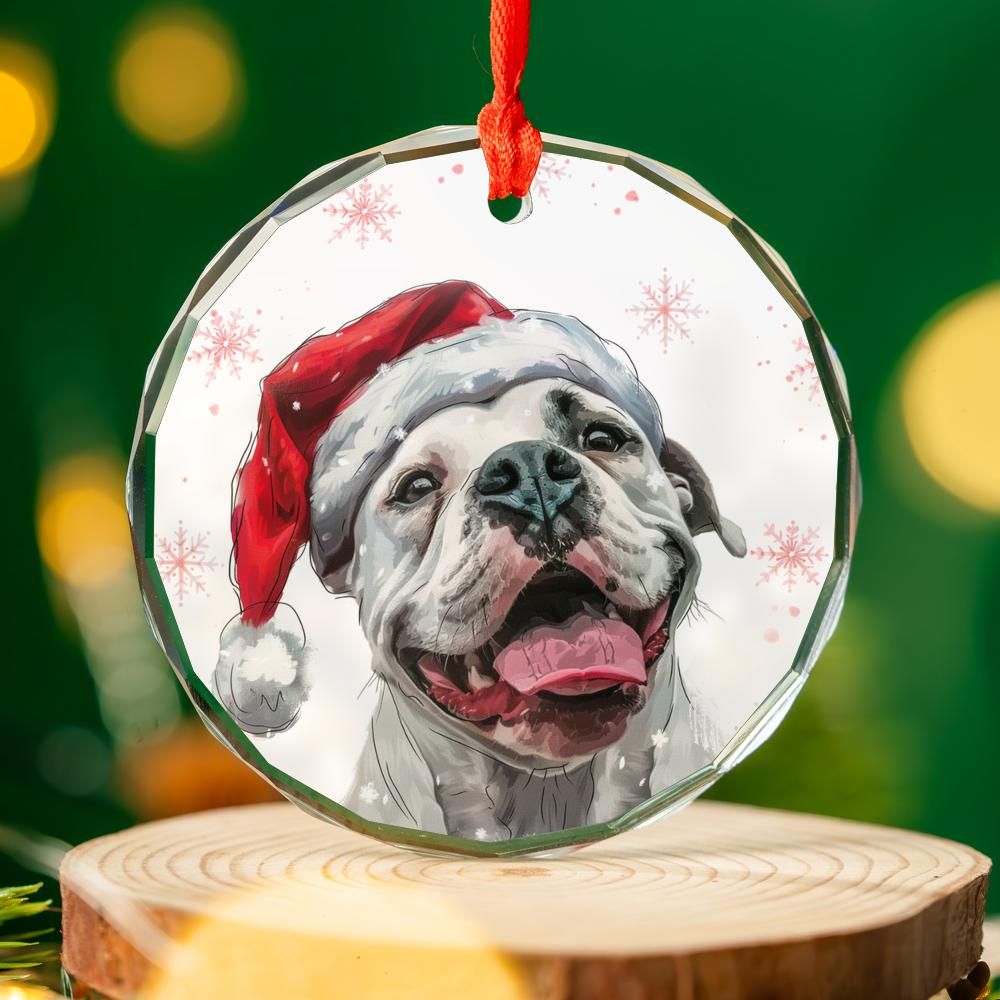 American-Bulldogdog-1 Christmas Ornament