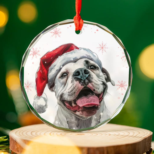 American-Bulldogdog-1 Christmas Ornament